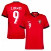 Virallinen Fanipaita Portugali G. Ramos 9 Kotipelipaita Euro 2024 - Miesten